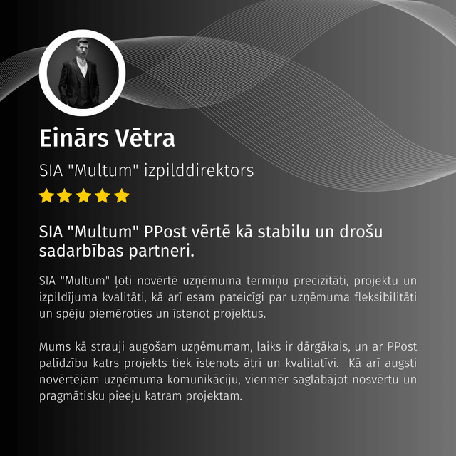 Einārs Vētra atsauksme Multum